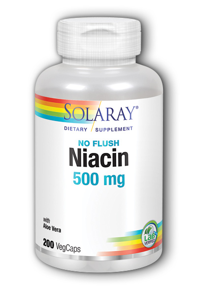 Solaray: No-Flush Niacin 200ct 500mg