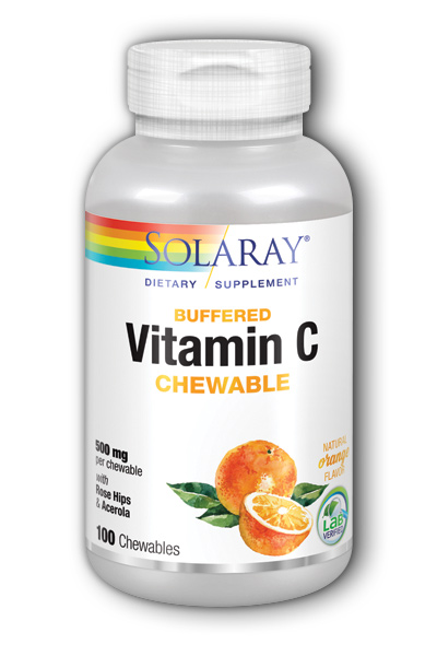 Vitamin C-500 Chewable Orange 100ct 500mg from Solaray
