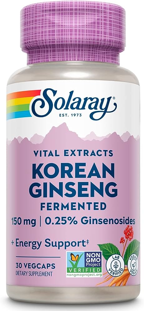 Solaray: Fermented Korean Ginseng 150 mg 30 ct Veg Cap