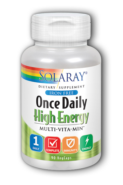 Once Daily Iron Free 90ct from Solaray