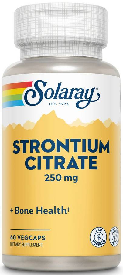 Solaray: Strontium Citrate 250mg 60 Vcp