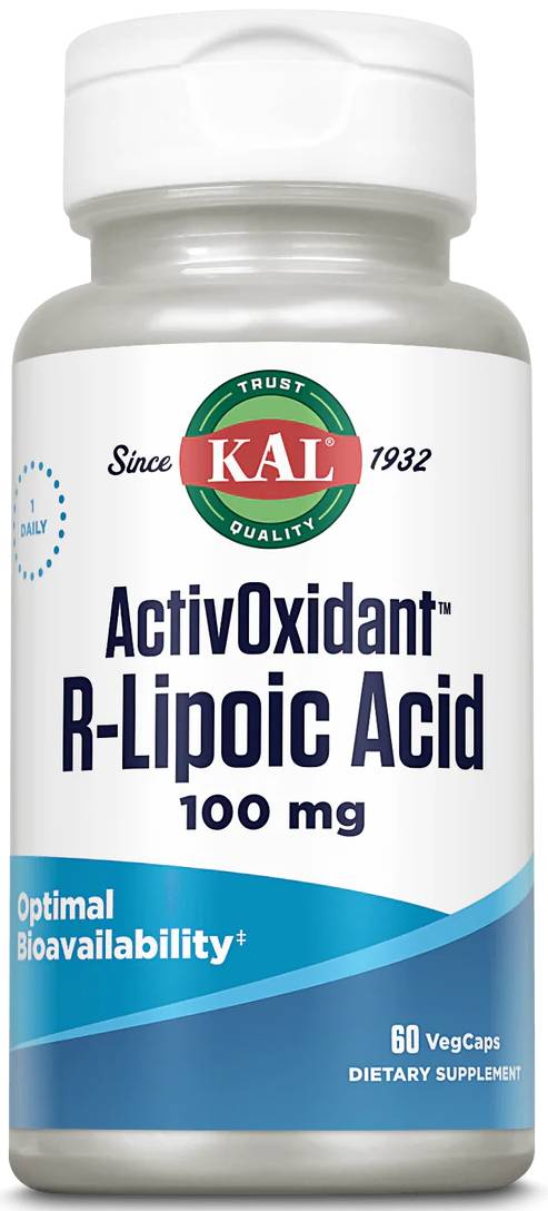Kal: R-Lipoic Acid ActivOxidant 100mg 60 ct
