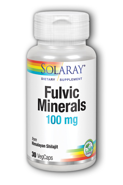 Solaray: Fulvic Minerals 100 mg 30 ct Veg Cap