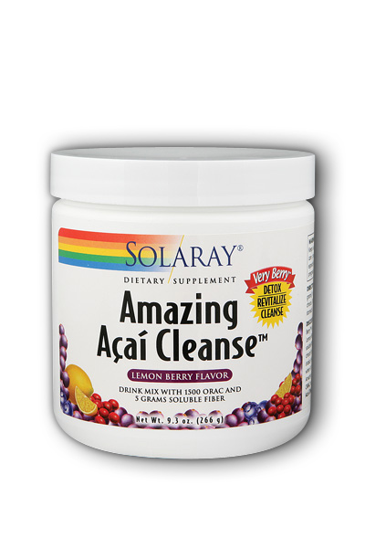 Solaray: Amazing Acai Cleanse 9.3 oz Lemon Berry Flavor