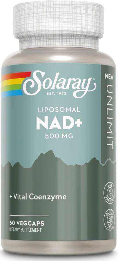 Solaray: Ultimate Liposomal NAD Plus 500mg 60 Caps