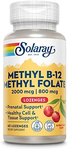 Solaray: Methyl B-12 Plus Methyl Folate 60 ct