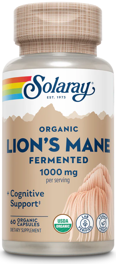 Solaray: Fermented Organic Lion's Mane Mushroom 60 VegCaps