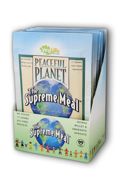 Veglife: Peaceful Planet The Supreme Meal Single Serve Packets 6ea x 35g
