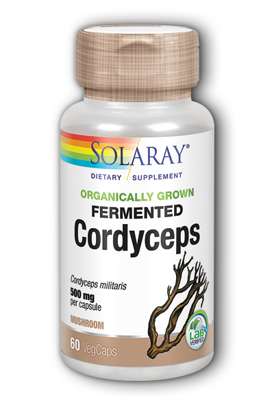 Organically Grown Fermented Cordyceps Mushroom 60 ct Vcp from Solaray