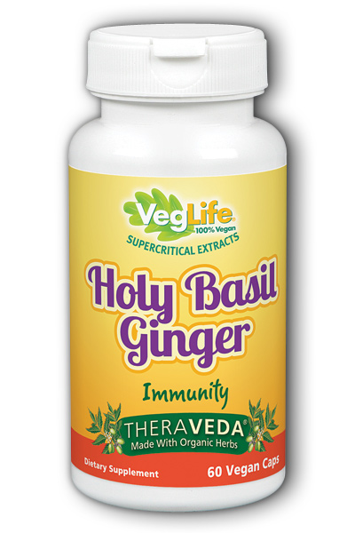 VegLife: Holy Basil Ginger Immunity 60 Vegan Caps