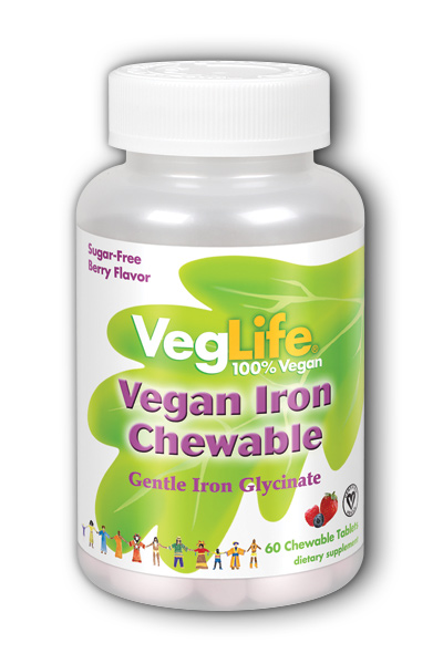 Vegan Iron Chewable, 60 Chw Berry 18mg