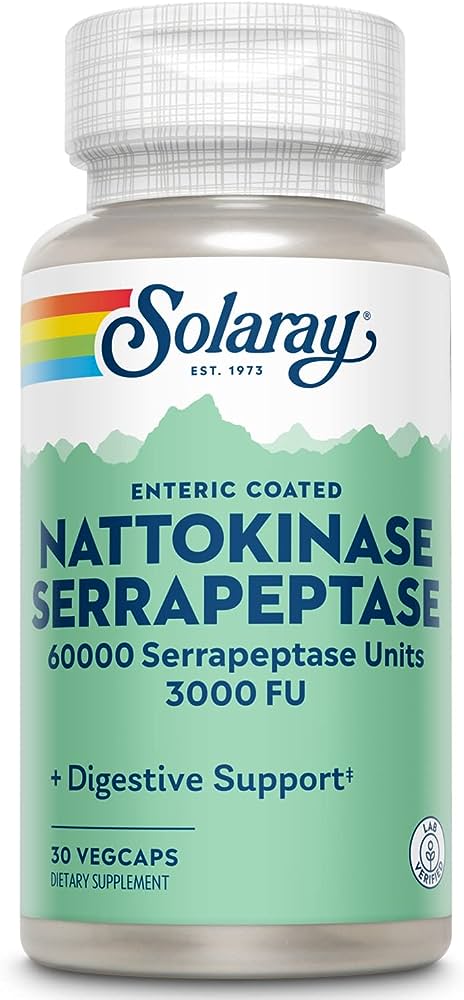 Nattokinase and Serrapeptase 30ct from Solaray