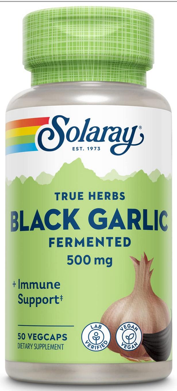 Black Garlic 500 mg, 50 ct Veg Cap