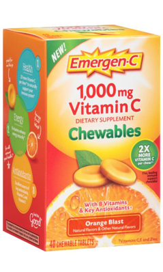 ALACER: Emergen-C Orange Chewables 40 tab