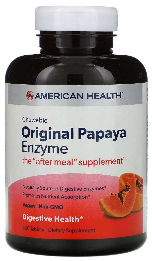 Papaya Enzyme Original Chewable, 600 tabs