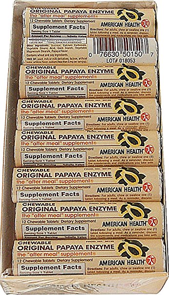 AMERICAN HEALTH: Papaya Enzyme Original Chewable Roll Pak 16 pc
