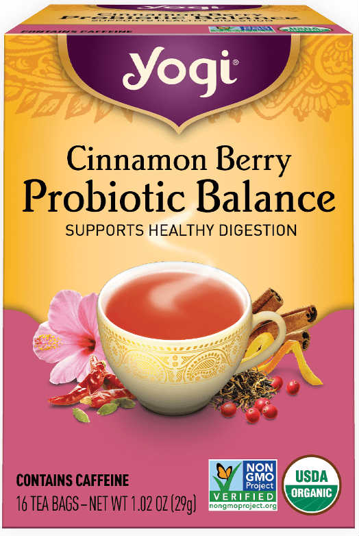 YOGI TEA: Cinnamon Berry Probiotic Balance 16 bag