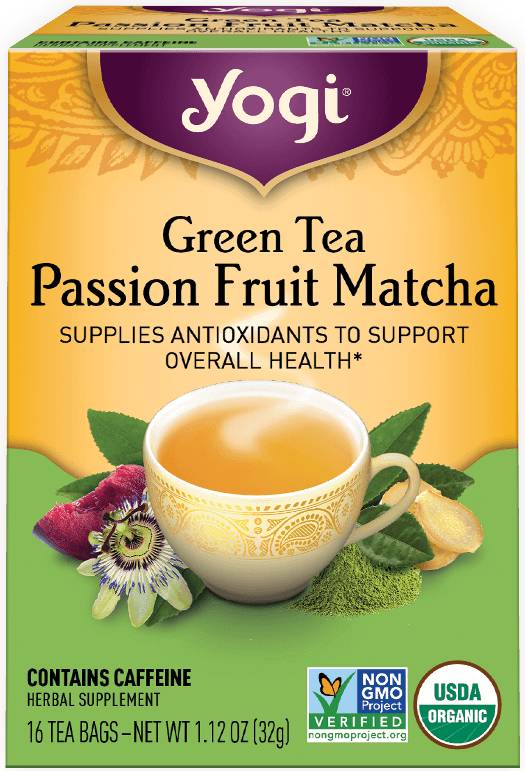 YOGI TEA: Green Tea Passion Fruit Matcha 16 BAG