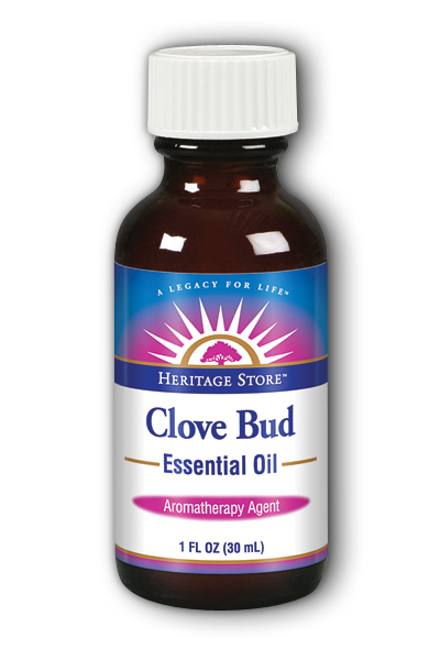 Heritage Store: Clove Bud Essential Oil 1 oz Oil