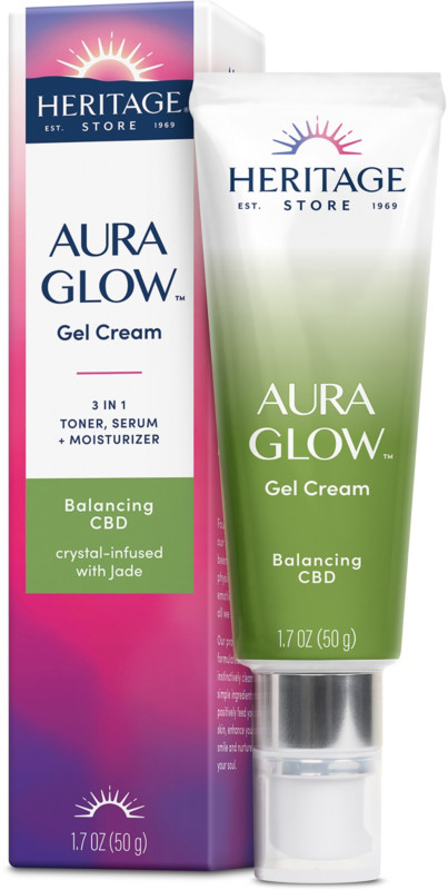 HERITAGE PRODUCTS: Aura Glow Gel Cream Balancing CBD 1.7 OUNCE