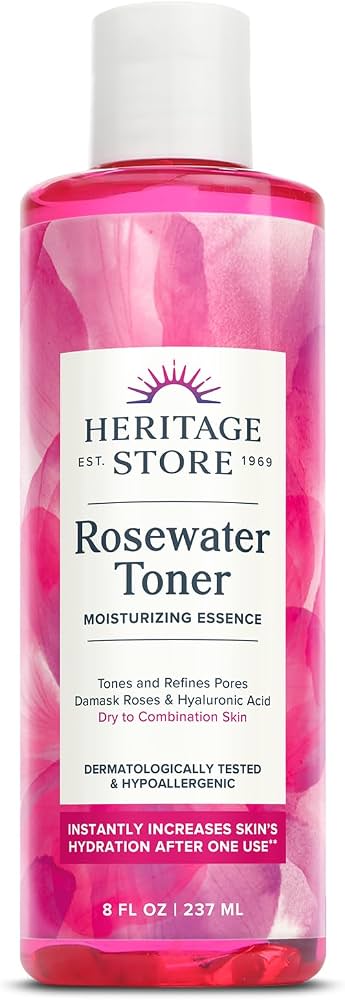 Heritage Store: Rosepetals Rosewater Facial Toner 8 oz Liq