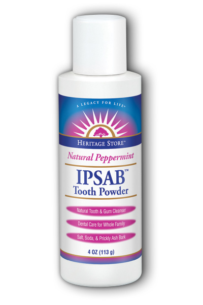 Heritage store: Ipsab Tooth Powder Peppermint 4 oz