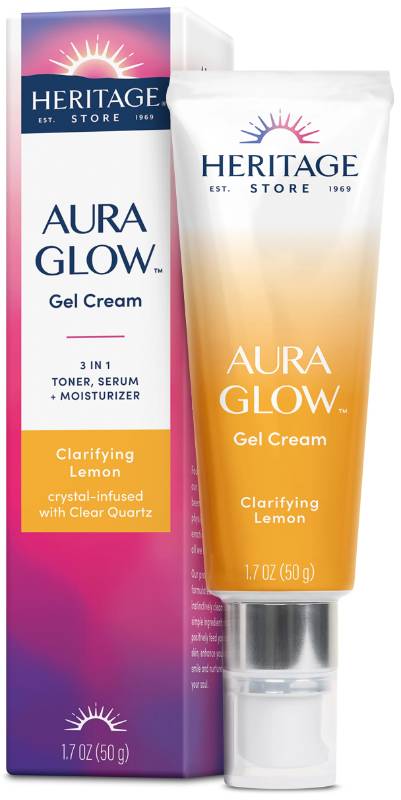 HERITAGE PRODUCTS: Aura Glow Gel Cream Clarifying Lemon 1.7 OUNCE