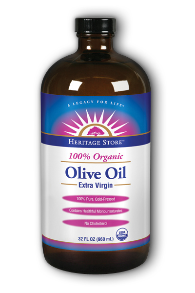 Heritage Store: Olive Oil Organic Natural 32 oz