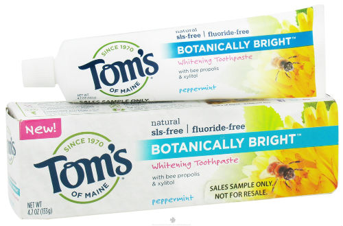 TOM'S OF MAINE: Botanically Bright SLS-free Whitening Paste Peppermint 4.7 oz
