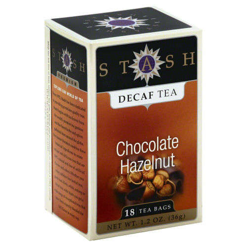 STASH TEA: Chocolate Hazelnut Tea Decaffeinated 18 bag