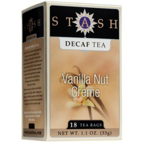 STASH TEA: Vanilla Nut Creme Tea Decaffeinated 18 bag