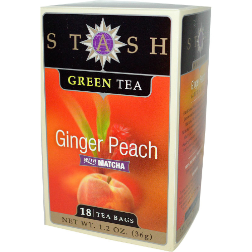 STASH TEA: Ginger Peach with Matcha Tea 18 bag