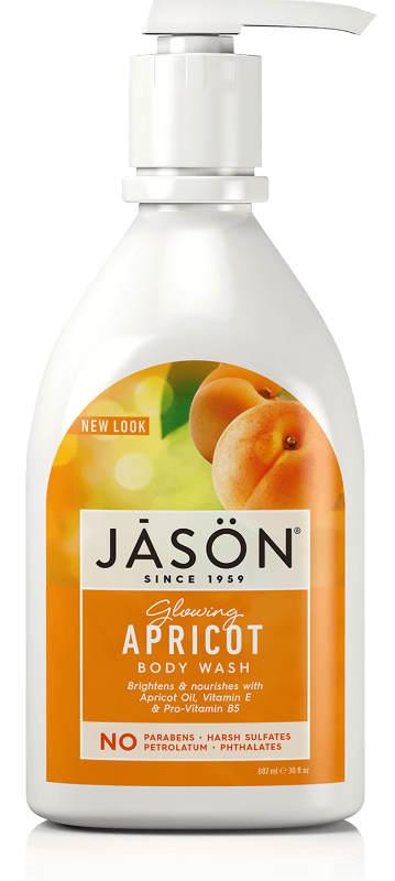 JASON NATURAL PRODUCTS: Apricot Satin Body Wash 30 fl oz