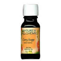 NATURE'S ALCHEMY: Pure Essential Oil Clary Sage .5 oz