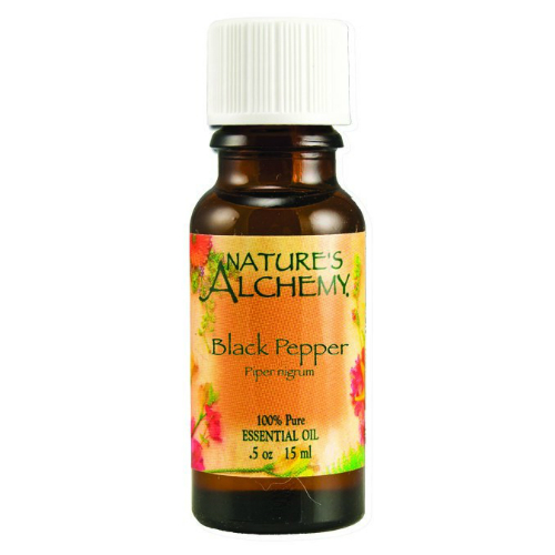NATURE'S ALCHEMY: Essential Oil Black Pepper 0.5 oz