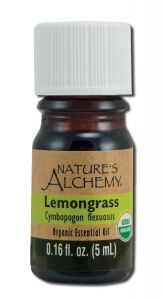 NATURE'S ALCHEMY: Organic Essential Oil Lemongrass 5 ml