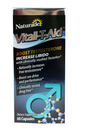 Vitali-T-Aid Natural Free Testosterone Booster 60 capsules from NATURADE