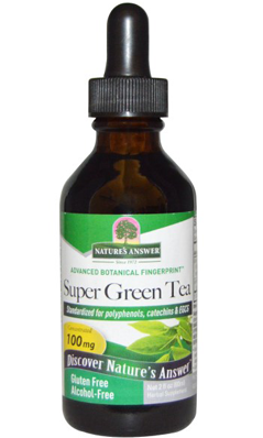 NATURE'S ANSWER: Super Green Tea With Lemon Extract 2 fl oz