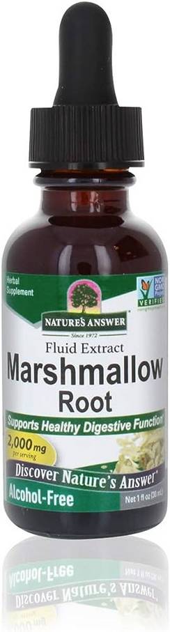 NATURE'S ANSWER: Marshmallow Root  Alcohol Free Extract 1 fl oz