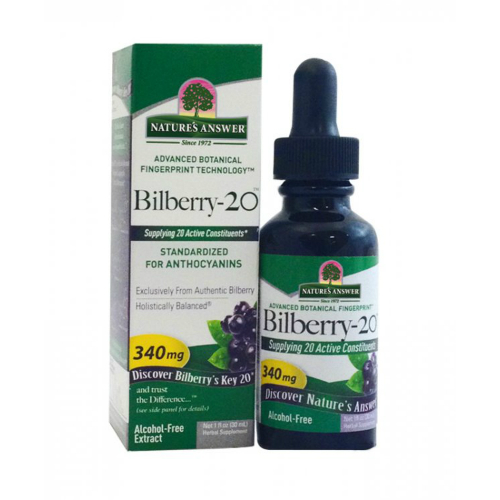 Buy Bilberry20 Liquid Extract 1 oz from NATURE'S ANSWER and Save Big
