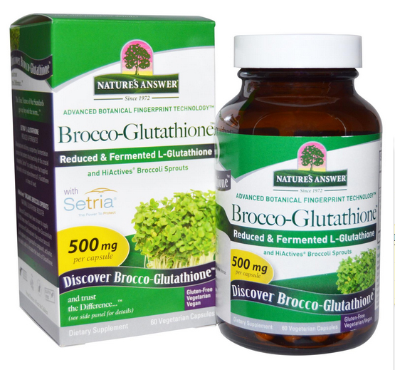 NATURE'S ANSWER: Brocco Glutathione 60 cap vegi