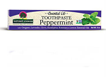 NATURE'S ANSWER: Essential Oil Toothpaste Peppermint 8 oz