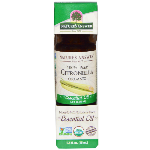 NATURE'S ANSWER: Essential Oil Organic Citronella 0.5 oz
