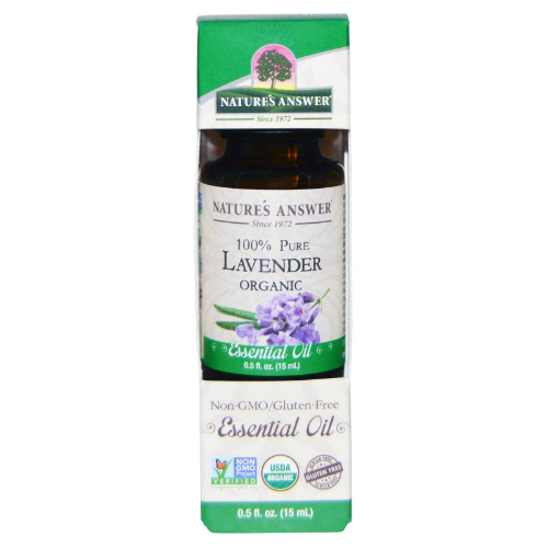 NATURE'S ANSWER: Essential Oil Organic Lavender 0.5 oz