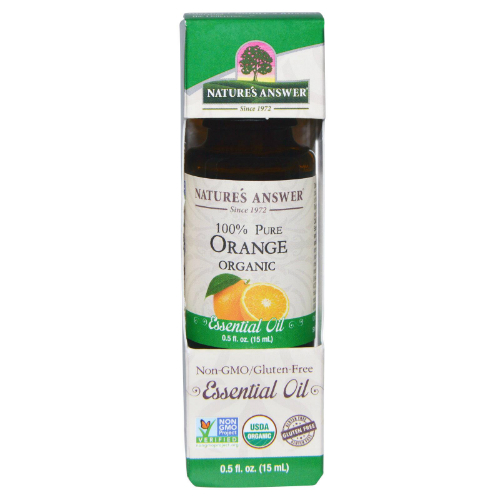 NATURE'S ANSWER: Essential Oil Organic Orange 0.5 oz