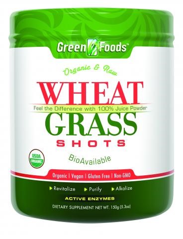 GREEN FOODS CORPORATION: Organic and Raw Wheat Grass Powder 8.5 oz