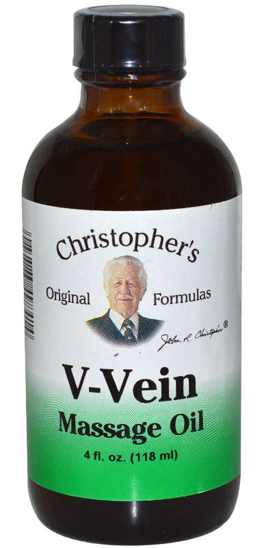 CHRISTOPHER'S ORIGINAL FORMULAS: V-Vein Massage Oil 4 ounce