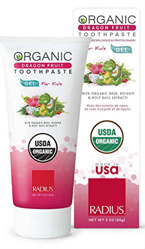 Organic Children's Dragon Fruit Gel Toothpaste 6 mo Plus