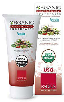 RADIUS: Organic Toothpaste Gel Cardamom 3 oz