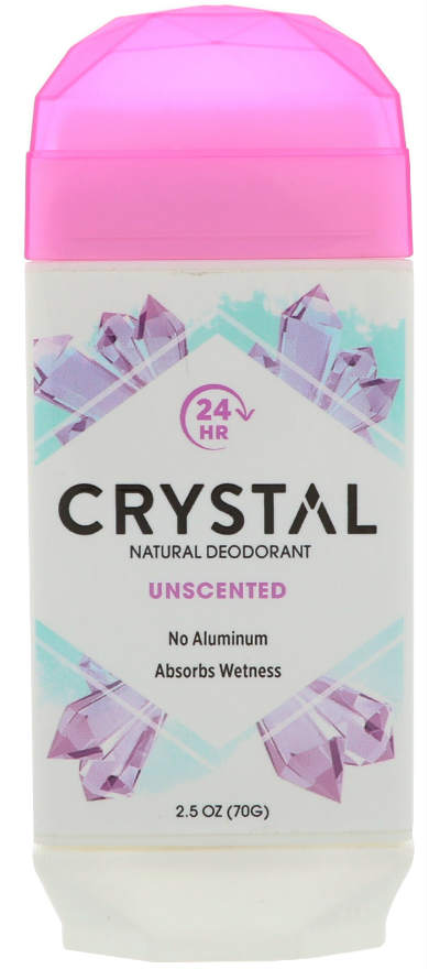 CRYSTAL: Crystal Deodorant Solid Stick Unscented 2.5 oz